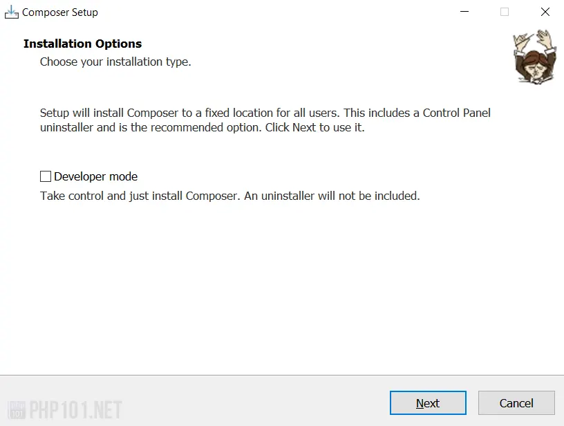 PHP101.net - Tutorial - Installing Composer on Windows
