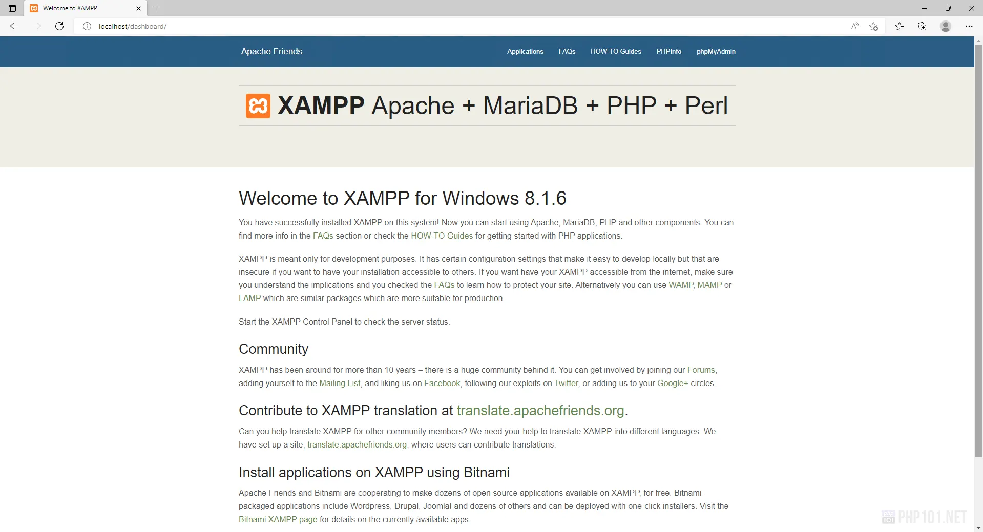 PHP101.Net - Deploy - Webserver with XAMPP on Windows for PHP development