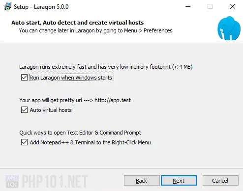 PHP101.Net - Deploy - Webserver with Laragon on Windows for PHP development